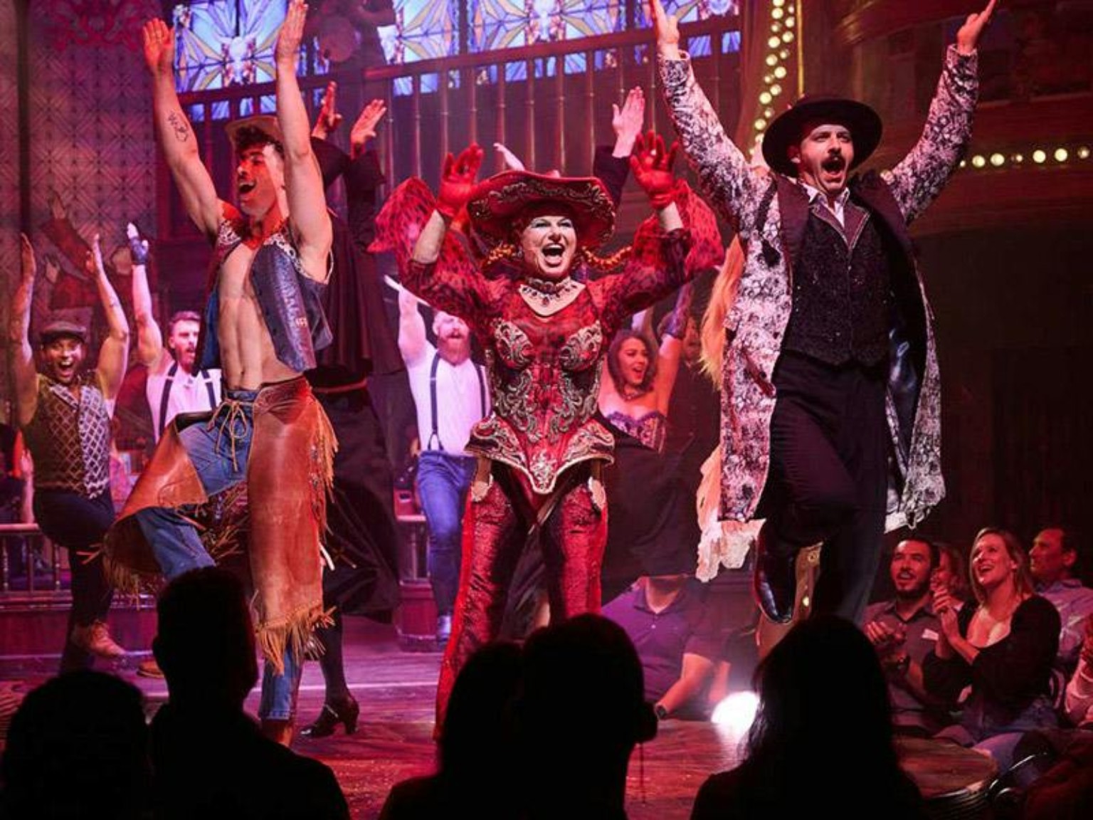 Atomic Saloon cast performing onstage at The Venetian Las Vegas
