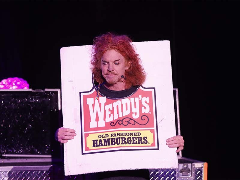 Carrot Top performing live at the Atrium Showroom at Luxor Las Vegas