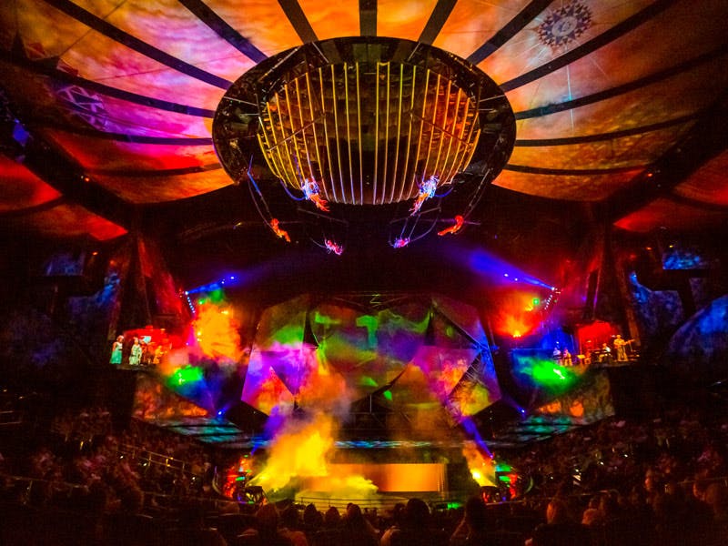 Mystère performers at TI Las Vegas